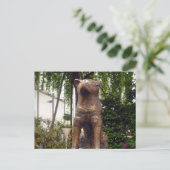Carte Postale statue hachiko shibuya (Debout devant)