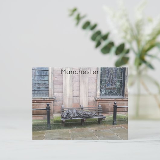 Carte Postale Statue Jésus SDF (Debout devant)