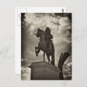 Carte Postale Statue Louis XIV, Versailles (Devant / Derrière)
