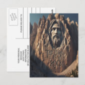 Carte Postale Statue majestueuse de Jésus : Le Seigneur est mon (Devant / Derrière)