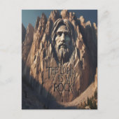 Carte Postale Statue majestueuse de Jésus : Le Seigneur est mon (Devant)