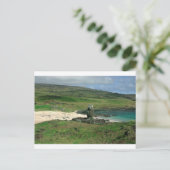 Carte Postale Statue Moai Anakena Beach Rapa Nui Île de Pâques (Debout devant)