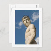 Carte Postale Statue Neptune, Piazza della Signoria, Florence (Devant / Derrière)
