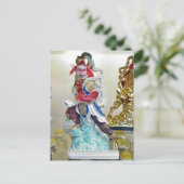 Carte Postale Statue religieuse chinoise (Debout devant)