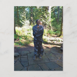 Carte Postale Statue Sacagawea, Fort Clatsop, Astoria, Oregon