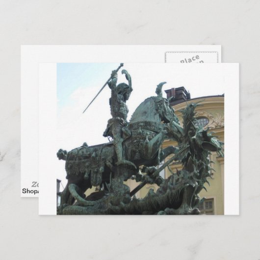 Carte Postale Statue suédoise (Devant / Derrière)
