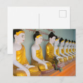 Carte Postale Statues bouddhistes à Umin Thounzeh (Devant / Derrière)