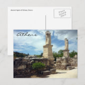 Carte Postale statues d'agora (Devant / Derrière)