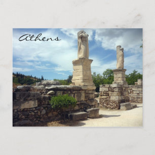 Carte Postale statues d'agora