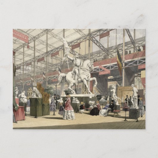 Carte Postale Statues dans la section de la Belgique du grand (Devant)