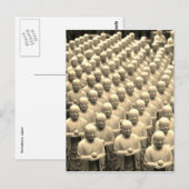 Carte Postale statues de bouddha (Devant / Derrière)