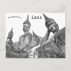 Carte Postale Statues de Bouddha au Laos