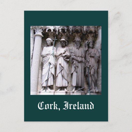 Carte Postale Statues de Cork, Irlande (Devant)
