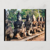 Carte Postale Statues de dieux d'Angkor Thom  (Devant)