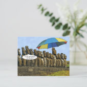 Carte Postale Statues de l'île de Pâques (Debout devant)