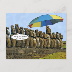 Carte Postale Statues de l'île de Pâques