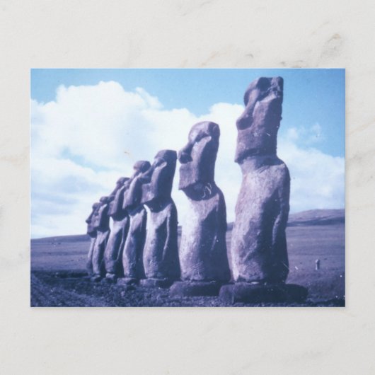 Carte Postale Statues de l'île de Pâques (Devant)