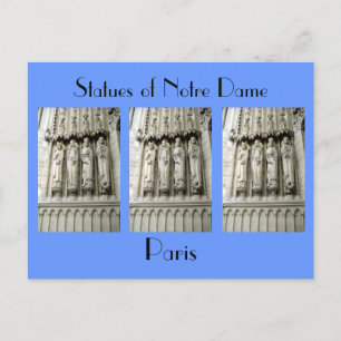 Carte Postale Statues de Notre-Dame