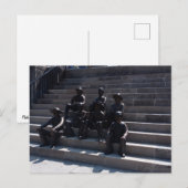 Carte Postale Statues des travailleurs du canal Erie (Devant / Derrière)