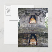 Carte Postale Statues du Temple Ulun Danu, Bali, Indonésie (Devant / Derrière)