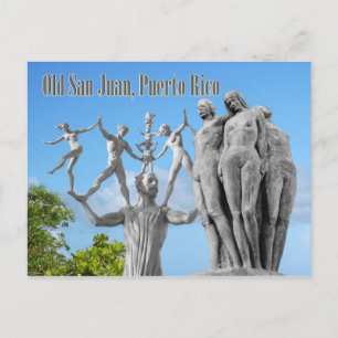Carte Postale Statues en Vieux San Juan, San Juan, Porto Rico