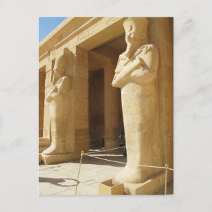 Carte Postale Statues osiriennes de Hatshepsut - pharaon féminin