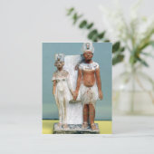 Carte Postale Statuette d'Amenophis IV et Nefertiti (Debout devant)