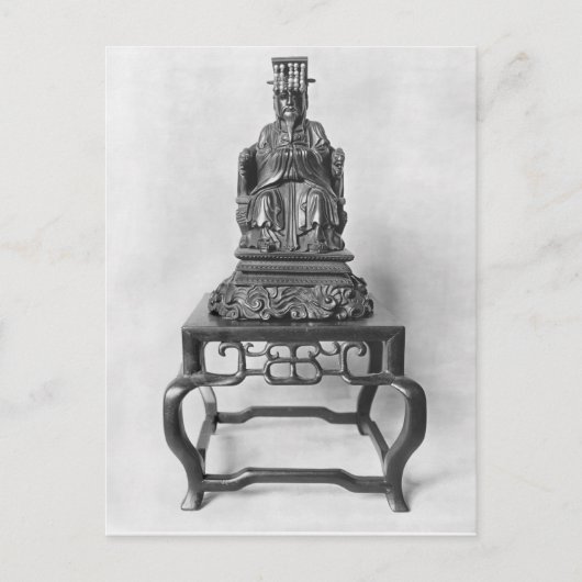 Carte Postale Statuette de Confucius comme Mandarin, Qing (Devant)
