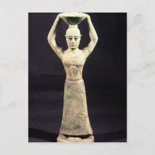 Carte Postale Statuette du porteur d'offre avec vote
