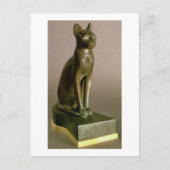 Carte Postale Statuette d'un chat représentant la déesse Bastet (Devant)