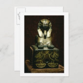 Carte Postale Statuette of a sphinx of King Tuthmosis III, new K (Devant / Derrière)
