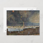 CARTE POSTALE STATUT DE LIBERTÉ, 1886 (Devant / Derrière)