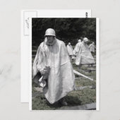 Carte Postale Statut des anciens combattants du mémorial de guer (Devant / Derrière)