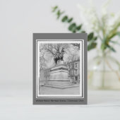 Carte Postale Statut William Henry Harrison, photo vintage (Debout devant)