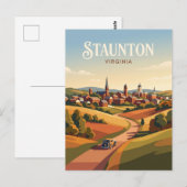 Carte Postale Staunton États-Unis (Devant / Derrière)