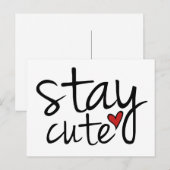 Carte postale Stay Cute (Devant / Derrière)