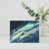 Carte postale Stay Magic Northern Lights (Debout devant)
