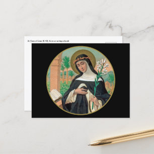 Carte Postale Ste Rose de Lima (Détail ; K 48)
