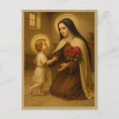 Carte Postale Ste Thérèse et l'Enfant Jésus – Petite Voie  (Devant)