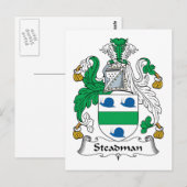Carte Postale Steadman Family Crest (Devant / Derrière)