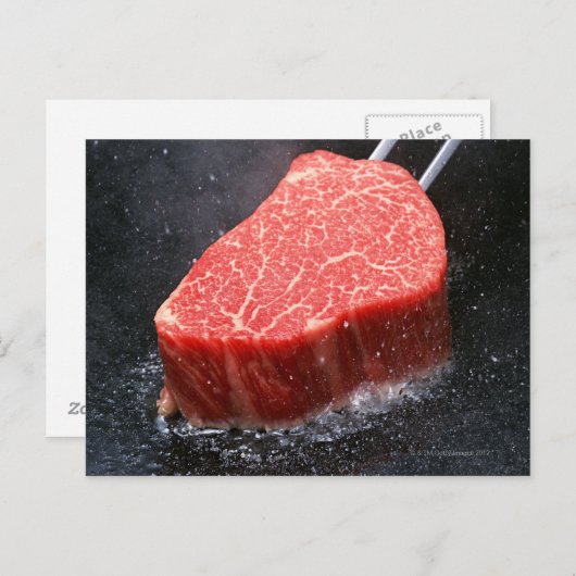 Carte Postale Steak (Devant / Derrière)