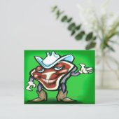 Carte Postale Steak (Debout devant)