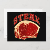 Carte Postale Steak (Devant / Derrière)