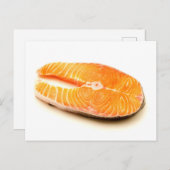 Carte Postale steak saumon (Devant / Derrière)