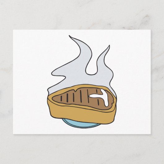 Carte Postale steak T-bone (Devant)