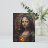 Carte Postale Steam Punk Mona Lisa (Debout devant)