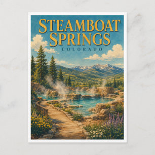 Carte Postale Steamboat Springs Colorado Sources Chaudes GeoSaga
