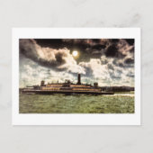 Carte Postale Steamer dans la baie de San Francisco (Devant)