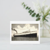 Carte Postale Steamer Juniata de la ligne Ancre (Debout devant)