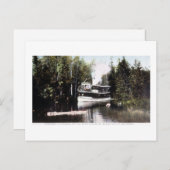 Carte Postale Steamer Topinabee au Devil's Elbow, Michigan (Devant / Derrière)